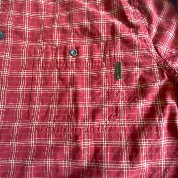 Woolrich Mens Red Plaid Button Down Shirt Flannel Pocket Size X-large - Picture 7 of 12